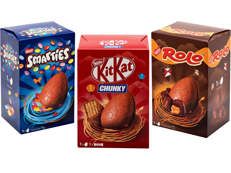 Easter Chocolate Treats | (KitKat, Rolo and Smarties Easter Egg Three ...