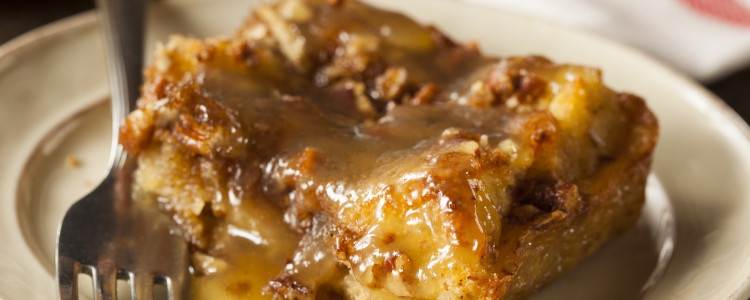  Banana Bread and Butter Pudding with Pecan Nuts